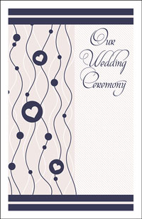 Wedding Program Cover Template 14A - Graphic 10